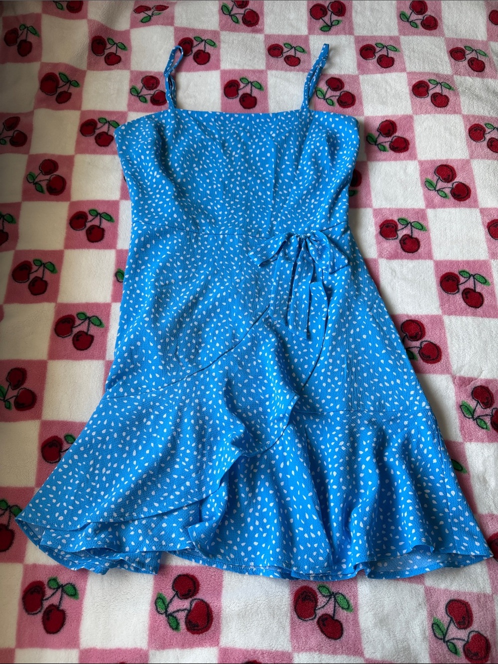 City Studio Bright Blue patterned Dress